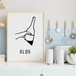 New Affiche MIAM et GLOU Affiches|Décoration Et Cocooning