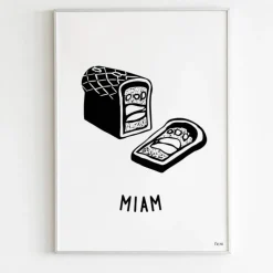 New Affiche MIAM et GLOU Affiches|Décoration Et Cocooning