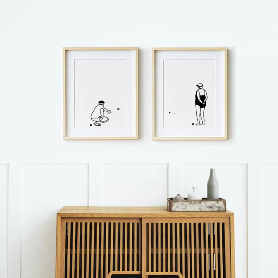Outlet Affiches diptyques Les Sportifs Affiches|Décoration Et Cocooning