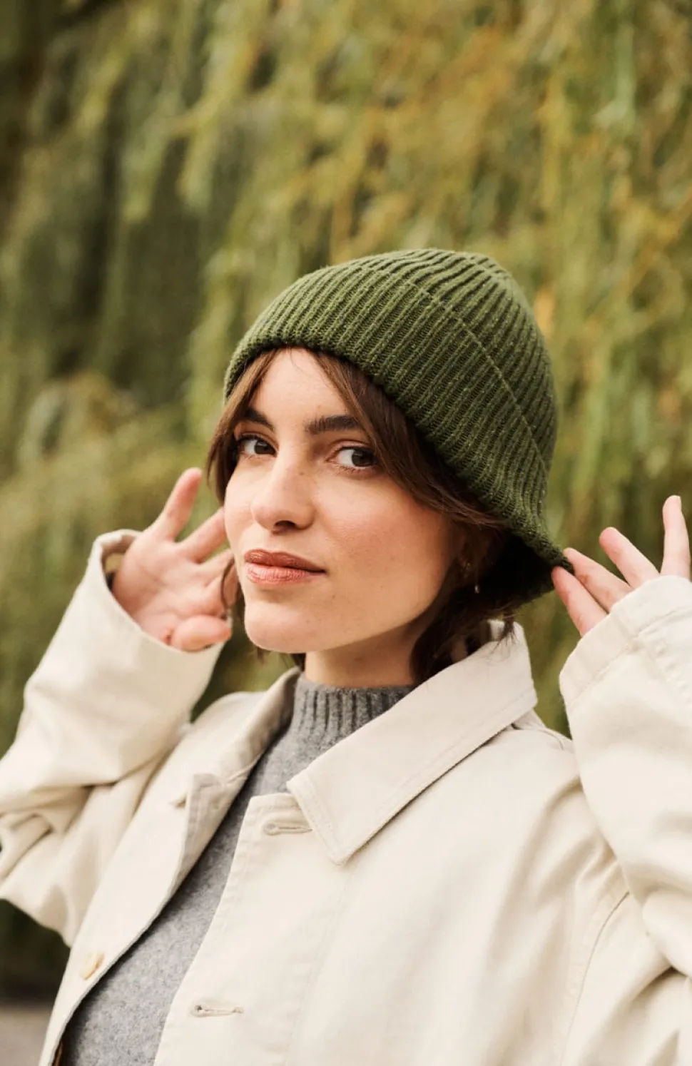 Cheap Bonnet moucheté en laine mérinos Femme Mode Et Accessoires|Mode Et Accessoires