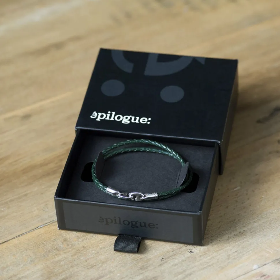 Cheap Bracelet en cuir tressé et fermoir mousqueton Homme Montres Et Bijoux