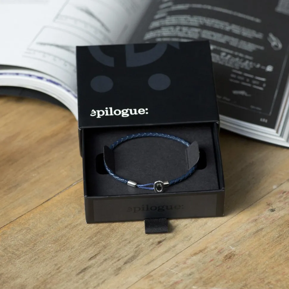 Fashion Bracelet en cuir tressé et fermoir ovale Homme Montres Et Bijoux
