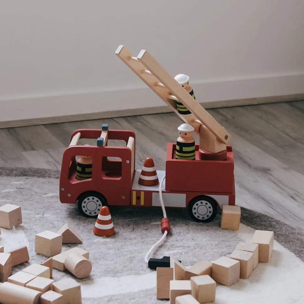 Fashion Camion de pompiers en bois Enfant 3 à 6 Ans