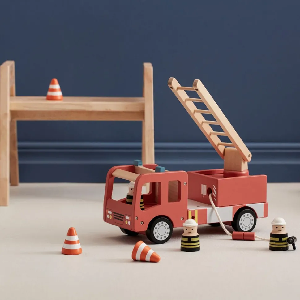 Fashion Camion de pompiers en bois Enfant 3 à 6 Ans