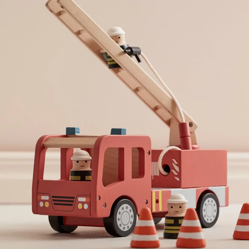 Fashion Camion de pompiers en bois Enfant 3 à 6 Ans