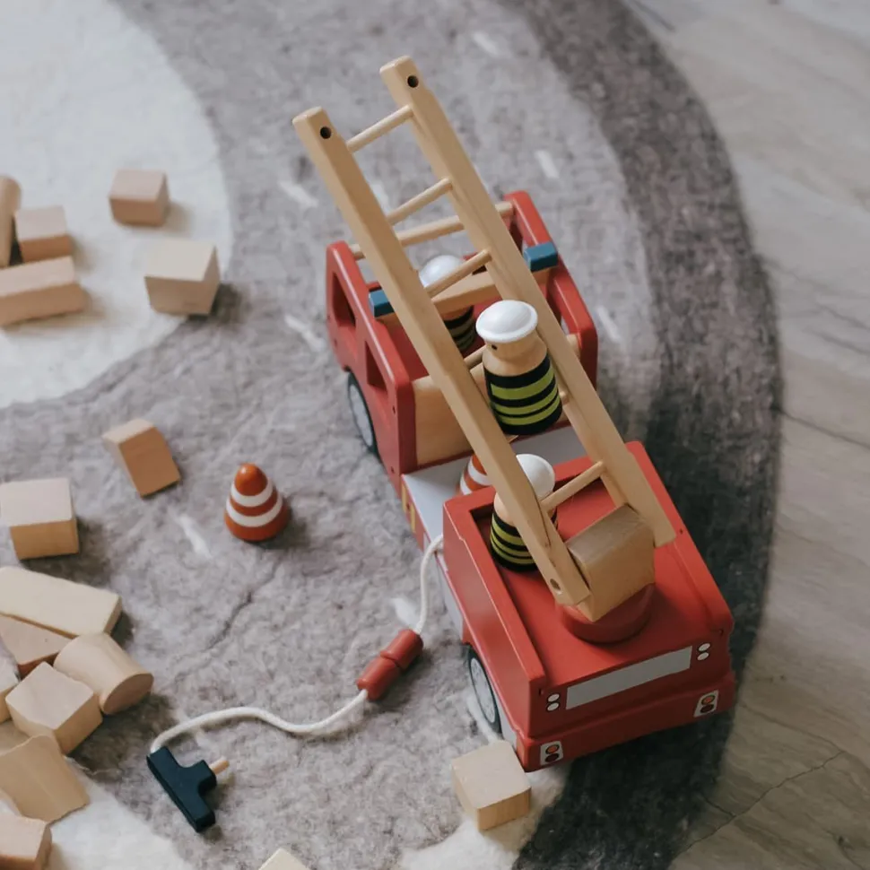 Fashion Camion de pompiers en bois Enfant 3 à 6 Ans