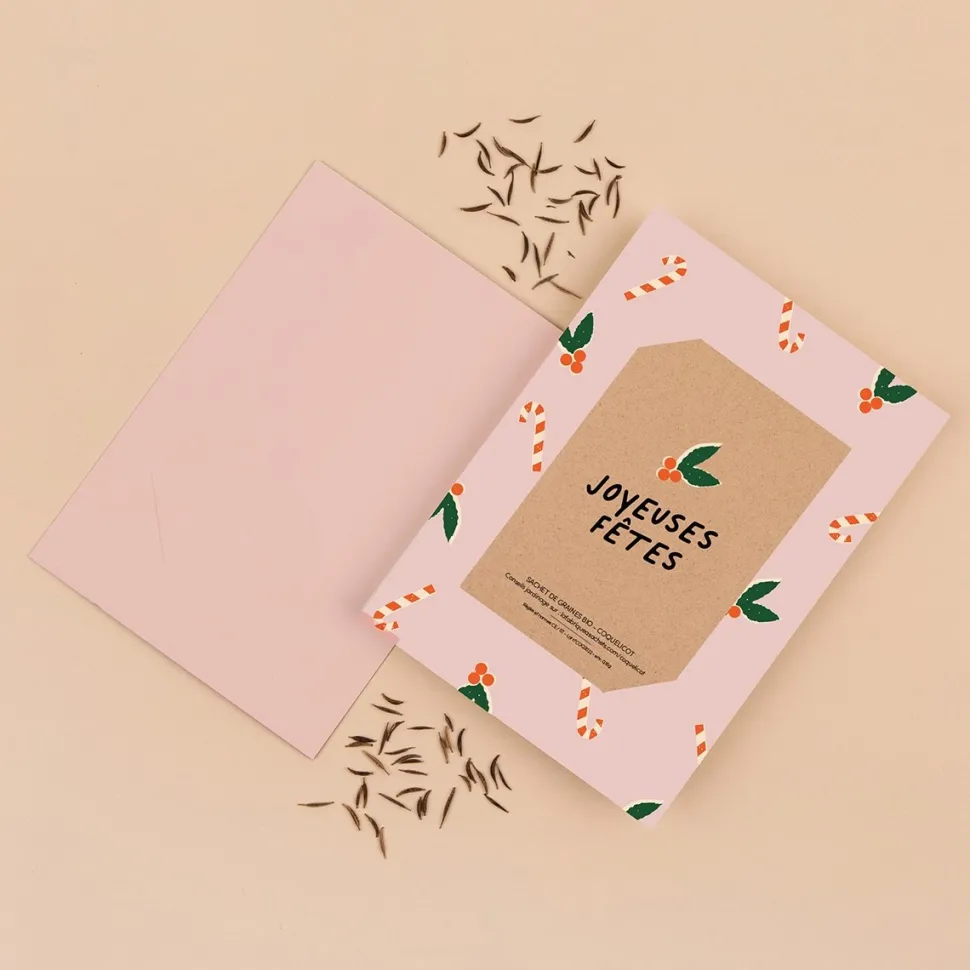 Best Carte de voeux à planter "Joyeuses Fêtes" DIY Et Activités Créatives|Plantes