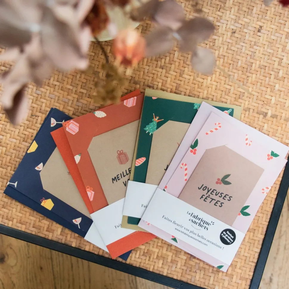 Best Carte de voeux à planter "Joyeuses Fêtes" DIY Et Activités Créatives|Plantes