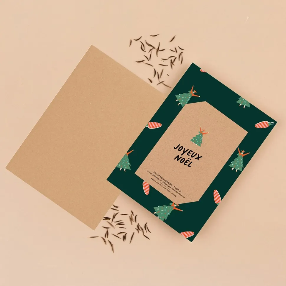 Discount Carte de voeux à planter "Joyeux Noël" DIY Et Activités Créatives|Plantes