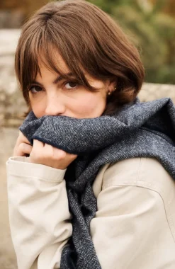 Best Écharpe à chevrons en laine mérinos Femme Mode Et Accessoires|Mode Et Accessoires