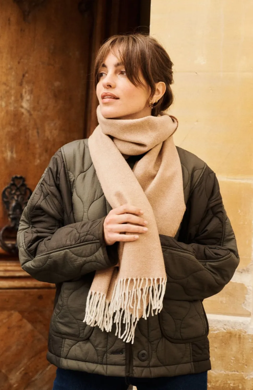 Best Écharpe à chevrons en laine mérinos Femme Mode Et Accessoires|Mode Et Accessoires