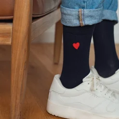 New Chaussettes brodées Coeur homme & femme Femme Mode Et Accessoires|Mode Et Accessoires