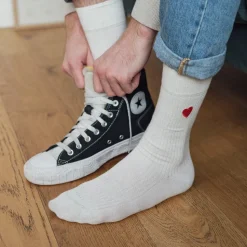 New Chaussettes brodées Coeur homme & femme Femme Mode Et Accessoires|Mode Et Accessoires