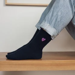 Clearance Chaussettes brodées Coeur Mama Femme Mode Et Accessoires