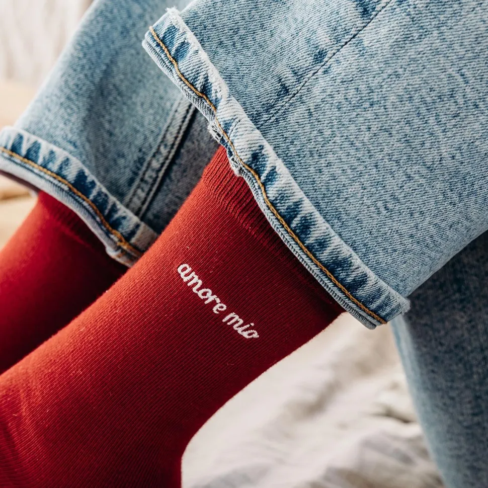 Shop Chaussettes Love Socks Femme Femme Mode Et Accessoires