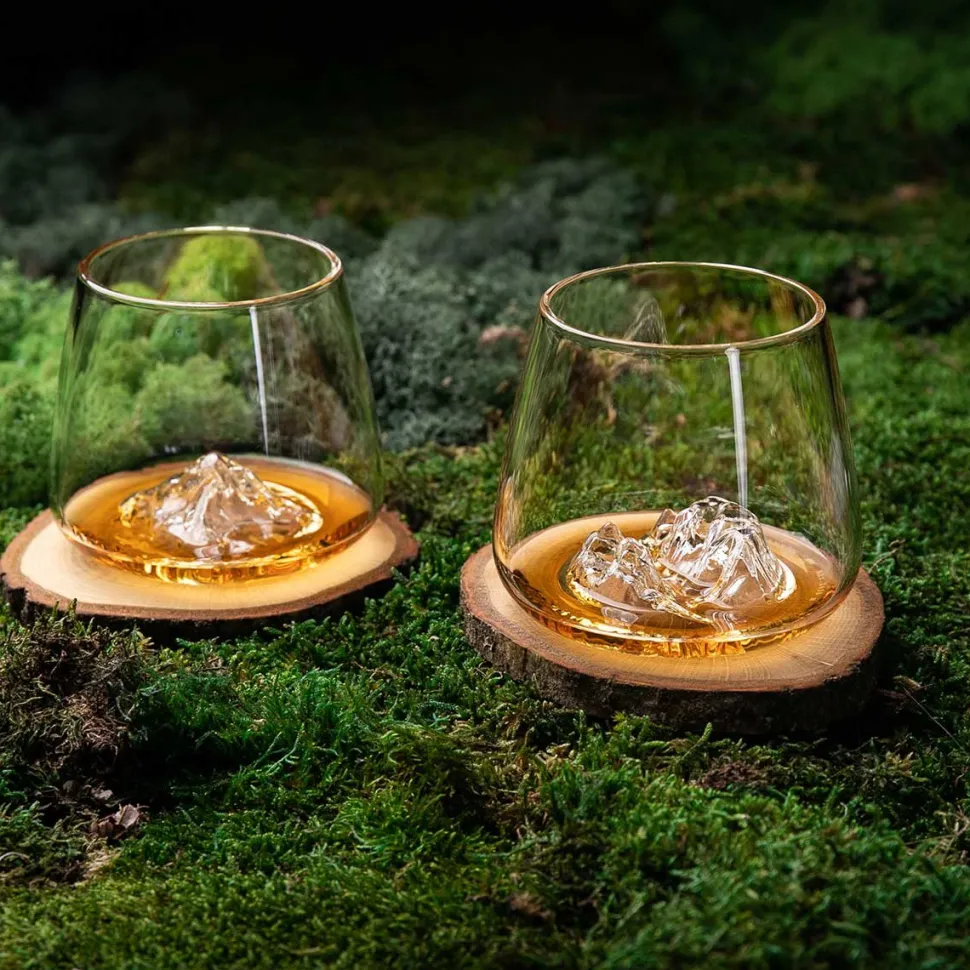 Best Sale Coffret de 2 verres Topographic Cocktails Et Spiritueux|Whisky Et Rhum