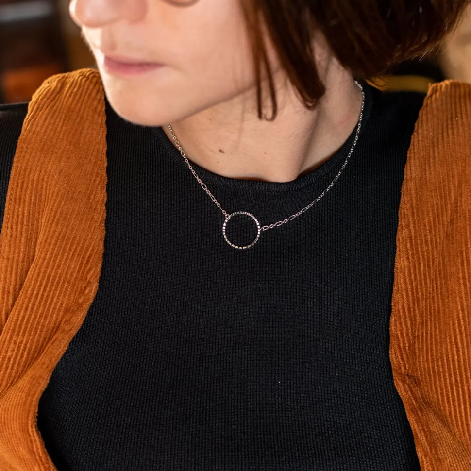 Cheap Collier Anneau Livia Femme Montres Et Bijoux