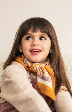 Cheap Foulard duo Formes colorées - Ocre Enfant/Femme 3 à 6 Ans|1 à 3 Ans