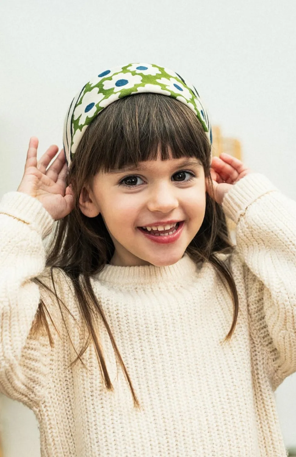 Flash Sale Foulard duo Marguerite - Vert Enfant/Femme 3 à 6 Ans|1 à 3 Ans