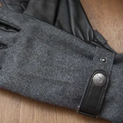 Best Gants en cuir et flanelle by Dents Homme Mode Et Accessoires