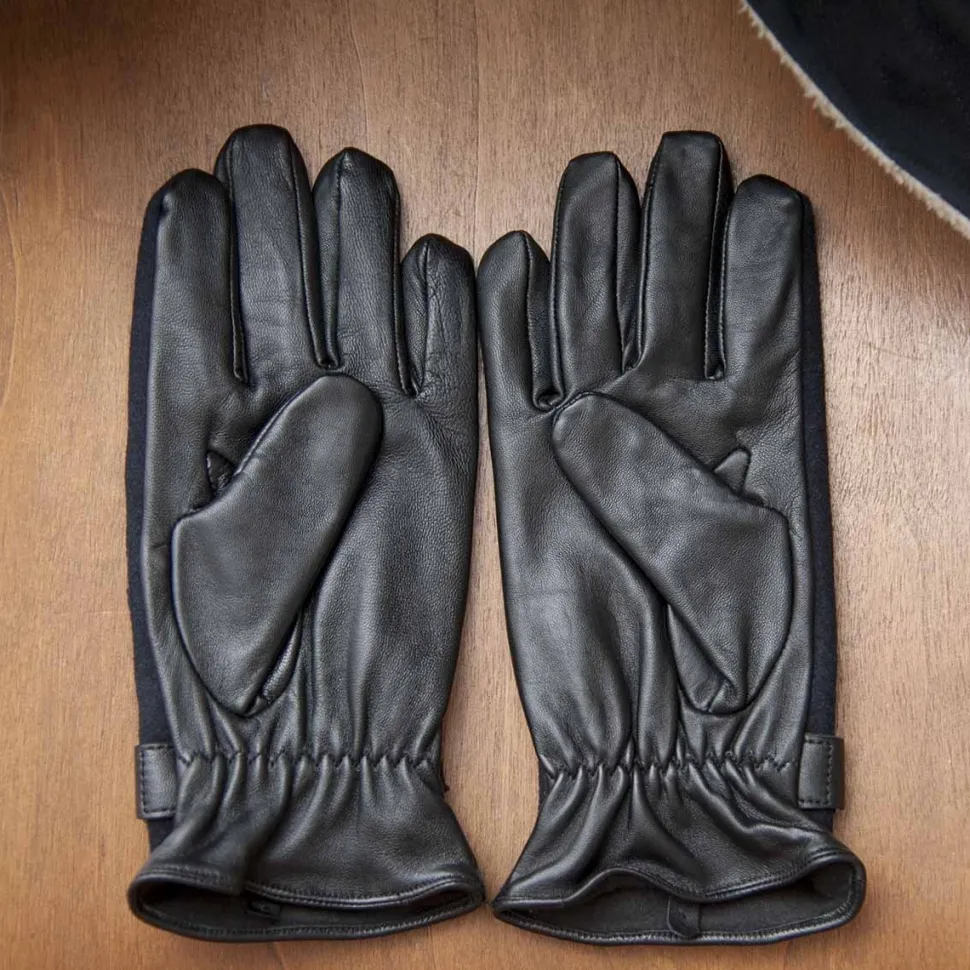 Best Gants en cuir et flanelle by Dents Homme Mode Et Accessoires