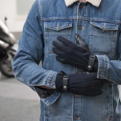 Best Gants en cuir et flanelle by Dents Homme Mode Et Accessoires