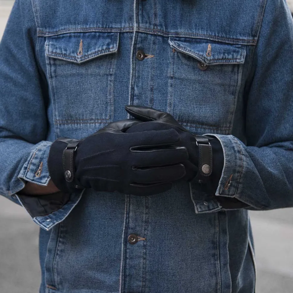 Best Gants en cuir et flanelle by Dents Homme Mode Et Accessoires
