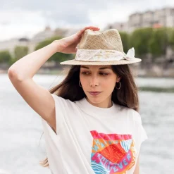 Cheap Panama en paille naturelle Femme Mode Et Accessoires