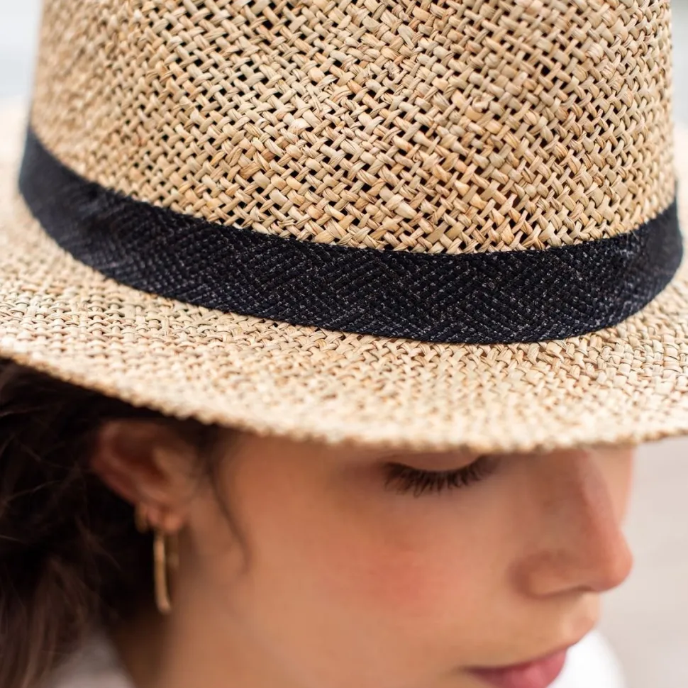 Cheap Panama en paille naturelle Femme Mode Et Accessoires