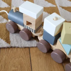Sale Petit train empilable en bois Enfant 3 à 6 Ans|1 à 3 Ans
