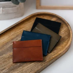 Shop Porte-cartes slim en cuir Femme Petite Maroquinerie|Petite Maroquinerie