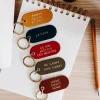 Sale Porte-clé à message en cuir Homme Petite Maroquinerie|Mode Et Accessoires