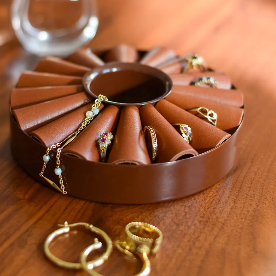 Discount Présentoir pour bagues en cuir Femme Montres Et Bijoux