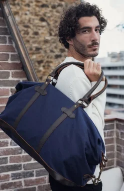 Best Sac weekend toile & cuir Femme Sacs Et Cabas|Sacs Et Bagagerie
