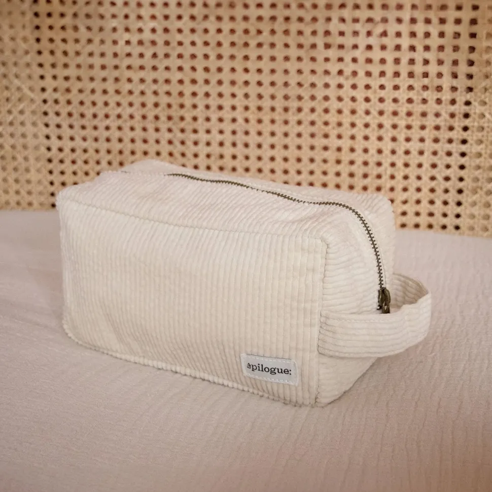 Hot Trousse de toilette en velours côtelé Femme Beauté Et Soin|Sacs Et Cabas