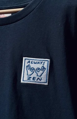 Shop T-shirt Always Zen - Navy Femme Mode Et Accessoires|Mode Et Accessoires