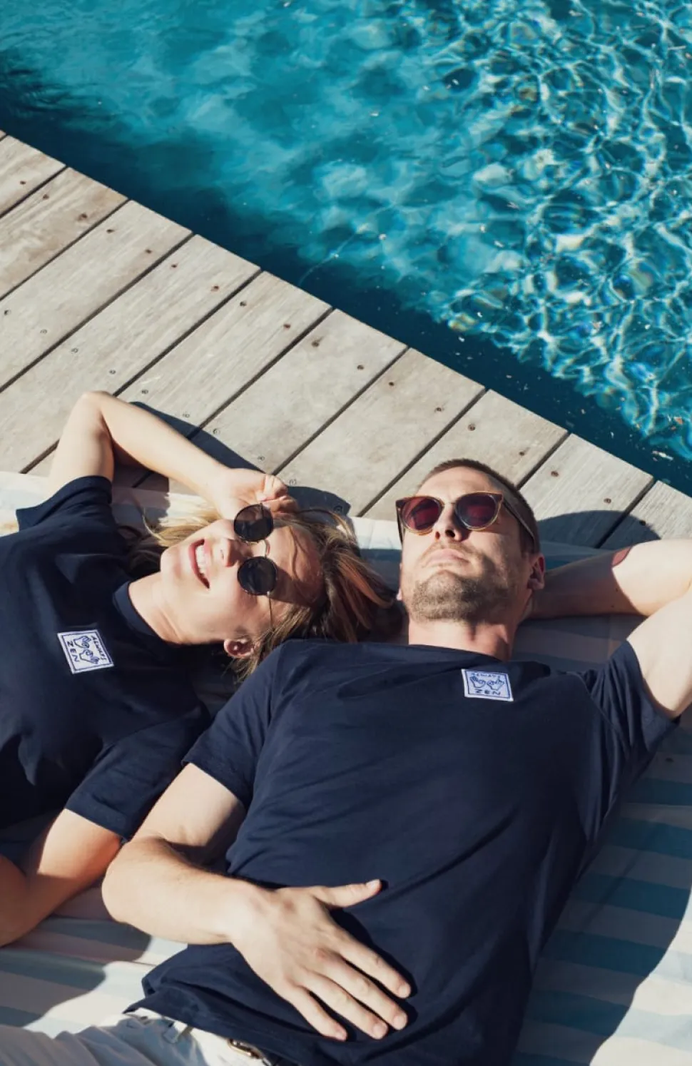 Shop T-shirt Always Zen - Navy Femme Mode Et Accessoires|Mode Et Accessoires