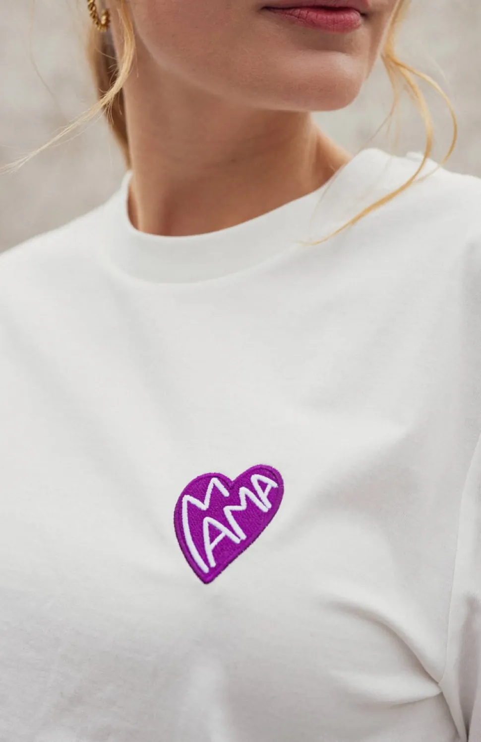 Best Sale T-shirt Cœur Mama Femme Mode Et Accessoires