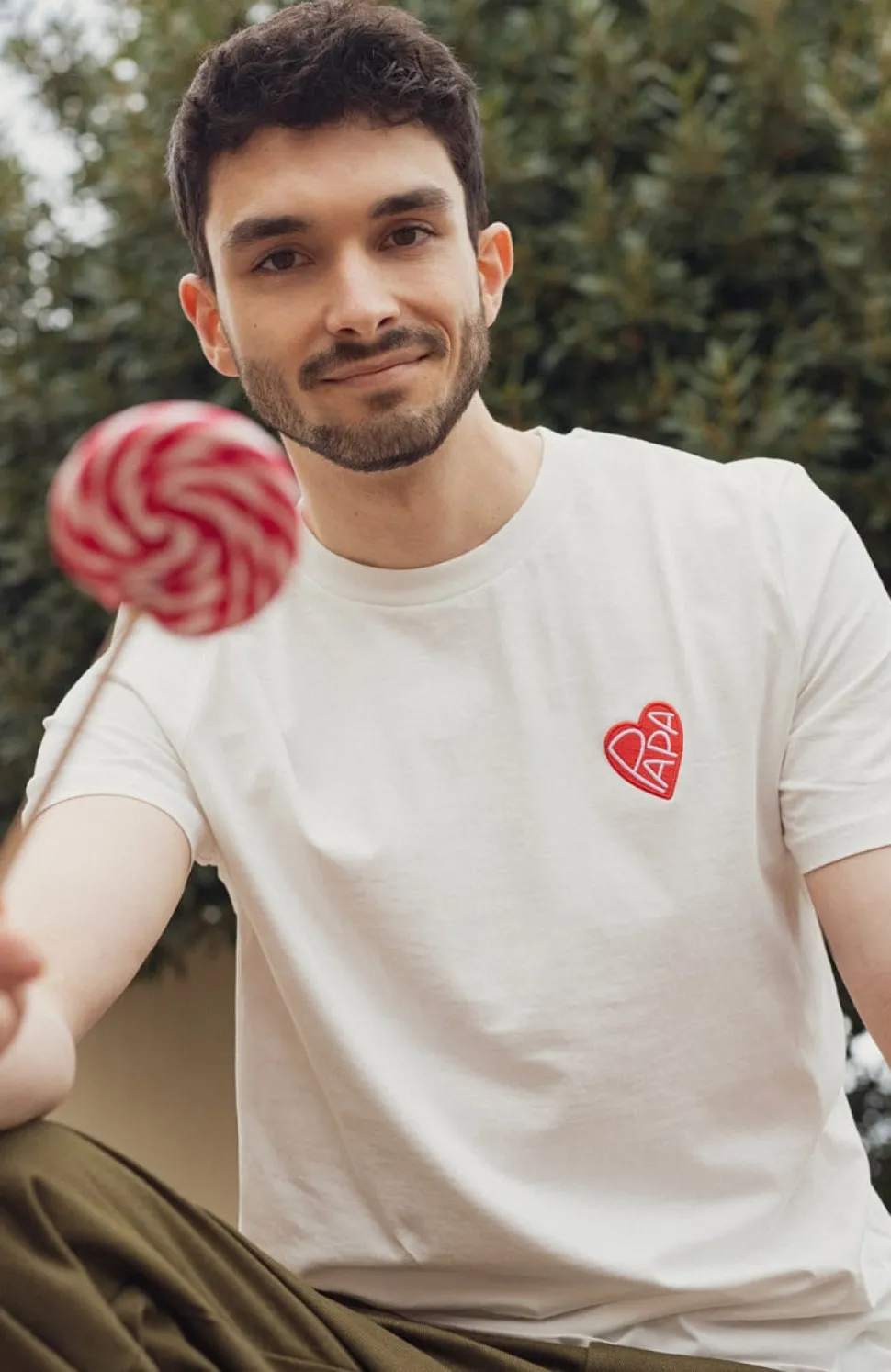Fashion T-shirt Cœur Papa Homme Mode Et Accessoires