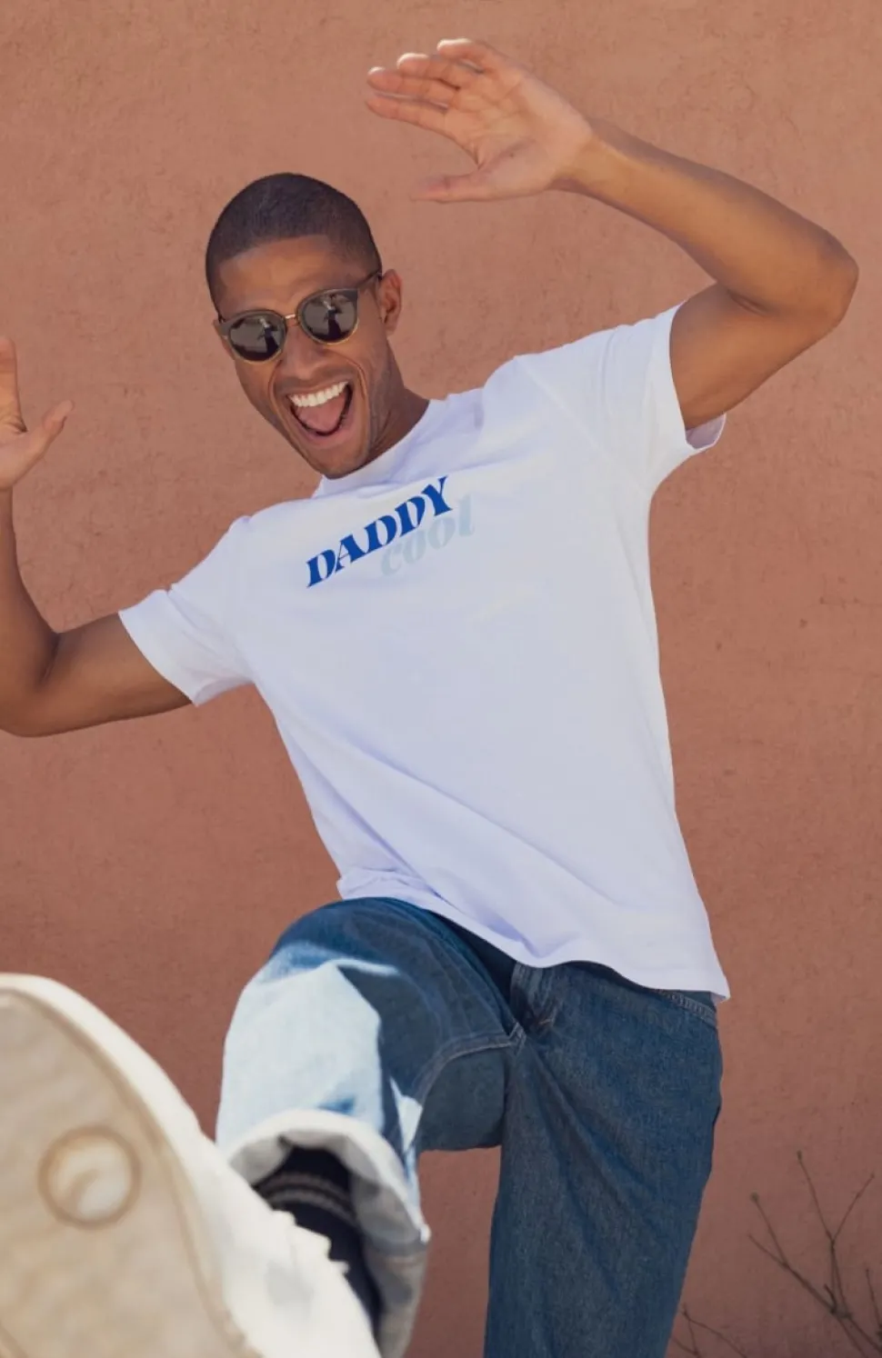 Sale T-shirt Daddy Cool - Blanc Homme Mode Et Accessoires