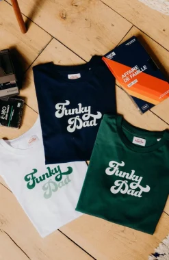 Store T-shirt Funky Dad - Blanc Homme Mode Et Accessoires