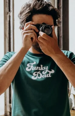 Clearance T-shirt Funky Dad - Vert Homme Mode Et Accessoires