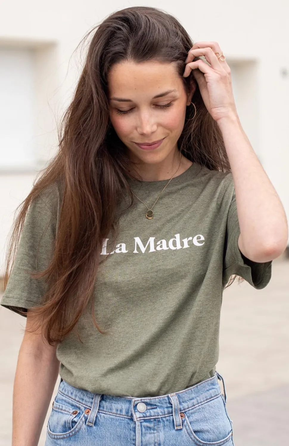 New T-shirt La Madre - Kaki Femme Mode Et Accessoires