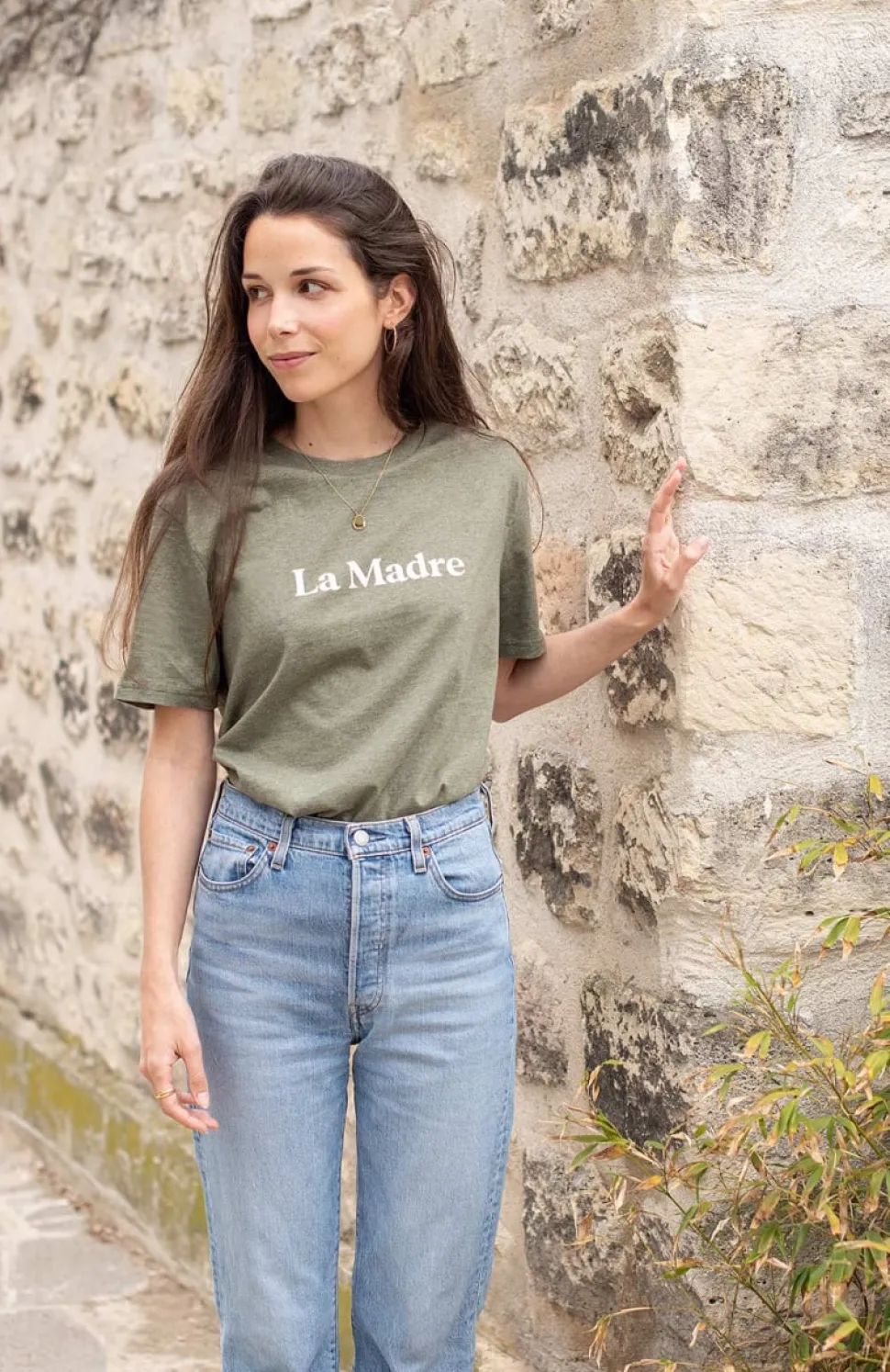New T-shirt La Madre - Kaki Femme Mode Et Accessoires