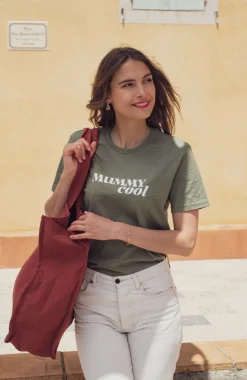 New T-shirt Mummy Cool - Kaki Femme Mode Et Accessoires