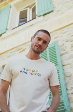 Discount T-shirt Too Old For School - Blanc Femme Mode Et Accessoires|Mode Et Accessoires
